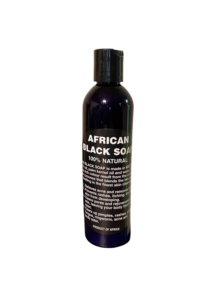 African Black Liquid Soap – Shea Butter Cups